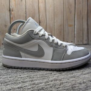 Women's Nike Air Jordan 1 Low in 'White/Wolf Grey' Size 6.5 Women/5 Men